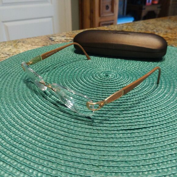 Silhouette 6704 20 Rimless 53-18-135 Used Eyeglasses Frames with case - Picture 6 of 12